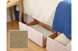 Emperor Jersey Bed Base Marbled Velvet Linen EX