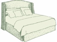 Double Winged Caldey Headboard