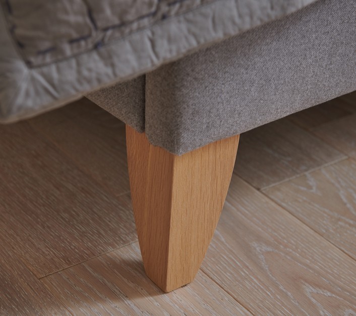 6" Convex Oiled Oak