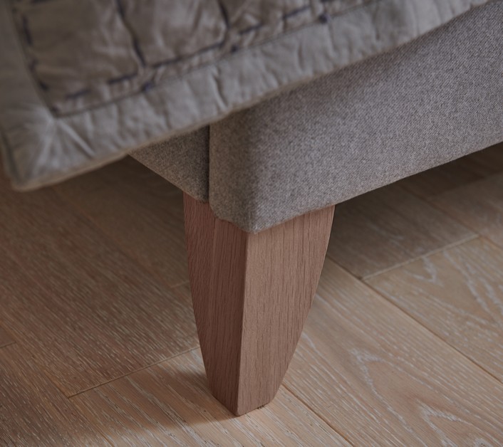 6" Convex Washed Oak