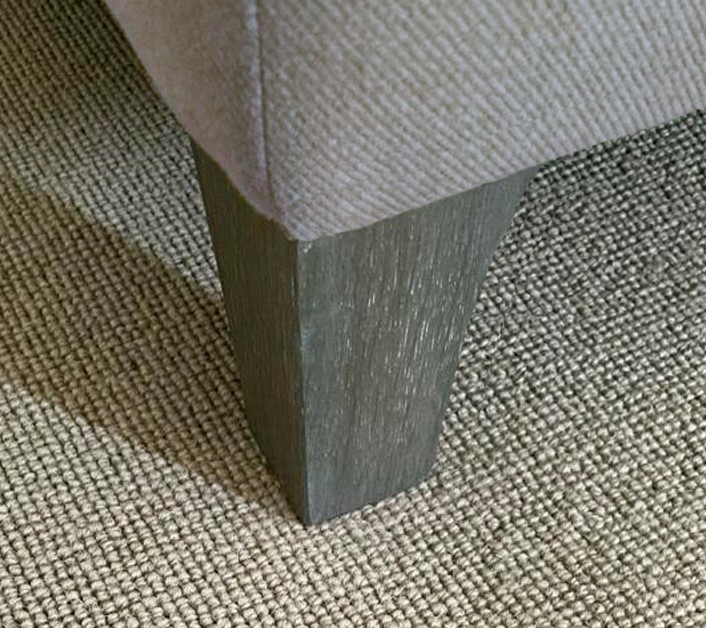 4" Concave Washed Oak