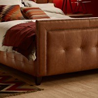 Buttoned Side Panels & High Buttoned Footboard